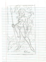 Loose leaf- Jungle girl Comic Art